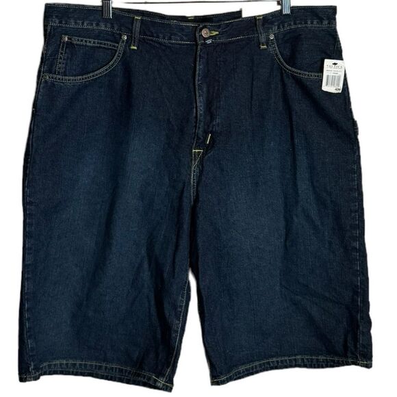 NWT Nautica Dark Blue Big Baggy Jean Shorts size 40 - Picture 1 of 7